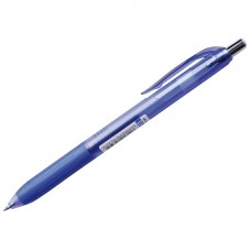 Ручка гелевая автоматическая Crown "Quick Dry" синяя, 0,5мм, грип, с быстросохнущими чернилами, QD-018