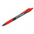 Ручка шариковая автоматическая Berlingo "Classic Pro" красная, узел 0,7мм, линия 0,32мм, CBm_70924