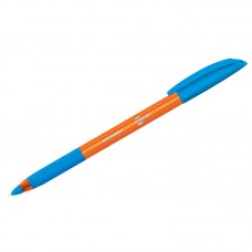 Ручка шариковая масляная Berlingo "Skyline", светло-синяя, узел 0,7мм, толщина 0,5, игольчатый стержень, грип, CBp_07130
