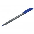 Ручка шариковая масляная Berlingo "Triangle Silver" синяя, узел 1мм , толщина 0,5 мм, игольчат, трехгран., CBp_10792