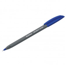Ручка шариковая масляная Berlingo "Triangle Silver" синяя, узел 1мм , толщина 0,5 мм, игольчат, трехгран., CBp_10792
