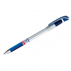 Ручка шариковая масляная Berlingo "Silk Touch 2000" синяя, узел 0,7мм, линия 0,5мм, игольчатый стержень, грип, CBp_07872