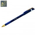 Ручка шариковая масляная Berlingo "xGold" синяя, узел 0,7мм, толщина 0,5мм, игольчатый стержень, грип, CBp_07500