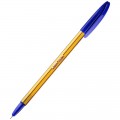 Ручка шариковая масляная Cello "Liner" синяя, 0,6мм, штрих-код, 746