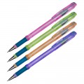 Ручка шариковая масляная Berlingo "I-10 Color" узел 0,4мм, линия 0,2мм, игольч. наконечник, синяя, корпус ассорти, CBp_40015
