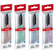 Ручка шариковая Berlingo "Instinct" синяя, 0,7мм, корпус ассорти, пакет, CBp_70015_1