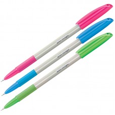 Ручка шариковая масляная Berlingo "Perlamutik Pro" узел 0,7мм, линия 0,5мм, синяя, игольч, грип, CBp_70743