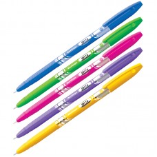 Ручка шариковая масляная Berlingo "Blitz" синяя, узел 0,7мм, линия 0,5мм, игольч.наконеч, корпус ассорти, CBp_70832