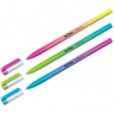 Ручка шариковая масляная Berlingo "Radiance", узел 0,7мм, линия 0,5мм, синяя, игольчат, корпус ассорти, CBp_70020