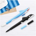 Ручка шариковая MESHU "Shark&Whale" синяя, 0,7мм, софтач, ассорти, 296414