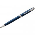 Ручка шариковая Parker "Sonnet Subtle Blue CT" черная, 1,0мм, поворот., подарочная упаковка, 1931536
