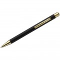 Ручка шариковая Luxor "Nova" синяя, 1,0мм, корпус черный/золото, кнопочный механизм, 8236