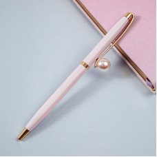 Ручка шариковая автоматическая MESHU "Pink jewel" синяя, 1,0мм, MS_94048