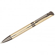 Ручка шариковая Delucci "Completo", синяя, 1,0мм, корпус золото/оружейный металл, поворотн., подар., CPs_11402