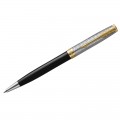 Ручка шариковая Parker "Sonnet Premium Metal&Black GT" черная, 1,0мм, поворот., подарочная упаковка, 2119787