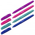 Ручка гелевая стираемая Berlingo "Correct" синяя, 0,6мм, прорезин. корпус, корпус ассорти, CGp_60915