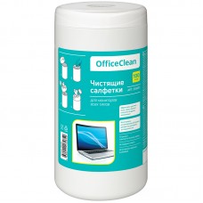 Салфетки чистящие влажные OfficeClean, для мониторов всех типов, в тубе, 100шт., 248261
