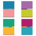 Тетрадь А4, 60 л., BRAUBERG, скоба, клетка, обложка картон, "Color", 404043