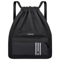 Рюкзак спортивный мешок HEIKKI CASUAL (ХЕЙКИ) с дополнительным карманом, 44х34 см, Stripe, 273458