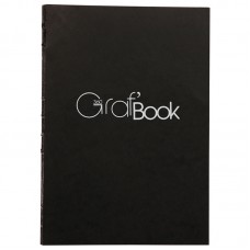 Скетчбук 100л., А5 на сшивке Clairefontaine "Graf Book 360°", 100г/м2, 975801C