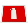 Знак пожарной безопасности "Огнетушитель", КОМПЛЕКТ 10шт, 200*200мм, пленка самокл, F 04, код 1С/F 04