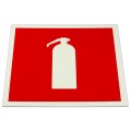 Знак пожарной безопасности "Огнетушитель", 200*200х2мм, пластик, фотолюминесцентный, F04, код 1С/F 04