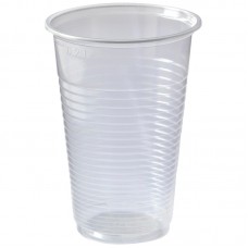 Одноразовые стаканы, комплект 100 шт., пластиковые, 0,2 л, прозрачные, ПП, 2,5гр, холодное/горячее