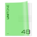 Тетрадь 48л. клетка BG "UniTone. Neon", пластиковая обложка, неон салатовый