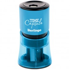 Точилка пластиковая Berlingo "TimeCapsule", 2 отверстия, контейнер, ассорти, BBp_15007