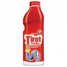 Средство для прочистки канализационных труб 1л TIRET (Тирет) Turbo, гель, ш/к 00814