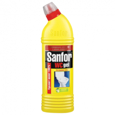 Средство для уборки туалета 750г SANFOR WC gel (Санфор гель) "Лимонная Свежесть", ш/к 02771