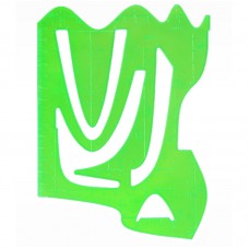 Трафарет графиков функций СТАММ, пластиковый, зеленый, ТТ61