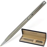 Ручка подарочная шариковая GALANT "Arrow Chrome", корпус серебристый, хромированные детали, пишущий узел 0,7 мм, синяя, 140408