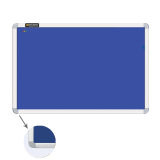 Доска c текстильным покрытием для объявлений (60х90 см) синяя, РОССИЯ, BRAUBERG, 231700