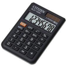 Калькулятор карманный CITIZEN SLD-100NR (90х60 мм), 8 разрядов, двойное питание