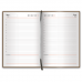 Ежедневник недатированный А5 (138х213 мм) BRAUBERG "Profile", балакрон, 160 л., коричневый, 123428