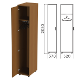 Шкаф для одежды "Монолит", 370х520х2050 мм, цвет орех гварнери, ШМ52.3