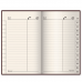 Телефонная книжка МАЛЫЙ ФОРМАТ (80х130 мм) А7, BRAUBERG "Cayman", под крокодиловую кожу, 56 л., вырубной алфавит, коричневая, 125135