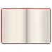 Блокнот БОЛЬШОЙ ФОРМАТ (200х252 мм) А4, BRAUBERG "Income", 128 л., гладкий кожзаменитель, клетка, красный, 125205