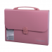 Портфель пластиковый BRAUBERG А4 (327х254х30 мм), 13 отделений, индексные ярлыки, розовый, 221441