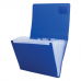 Папка на резинках BRAUBERG "Business", А4, 6 отделений, пластиковый индекс, синяя, 0,5 мм, 224144