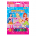 Карандаши цветные BRAUBERG "Pretty Girls", 18 цветов, пластиковые, заточенные, картонная упаковка, 180580