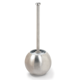 Ерш для унитаза ЛАЙМА «Modern», с подставкой в форме шара, нержавеющая сталь, матовый