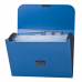 Портфель пластиковый BRAUBERG "Energy", А4 (330х256х32 мм), 6 отделений, индексные ярлыки, синий, 222572