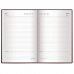 Ежедневник недатированный А5 (145х215 мм) BRAUBERG, обложка бумвинил, 160 л., бордовый, 126541
