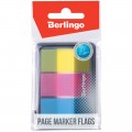 Закладки самоклеящиеся Berlingo пластиковые, 45*20мм, 20л*3 неоновых цвета, в диспенсере, LSz_45201